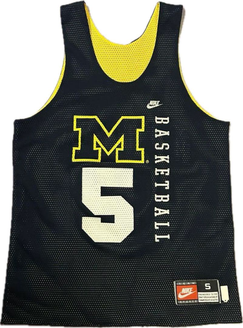 90s nike ナイキ basketbal michigan 5 ゲームシャツ