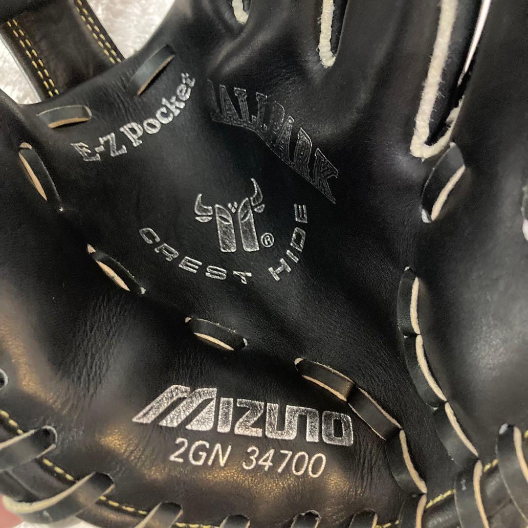 【美品】旧ロゴ ミズノMizuno 軟式 グローブ 右投げ LITE FLEX
