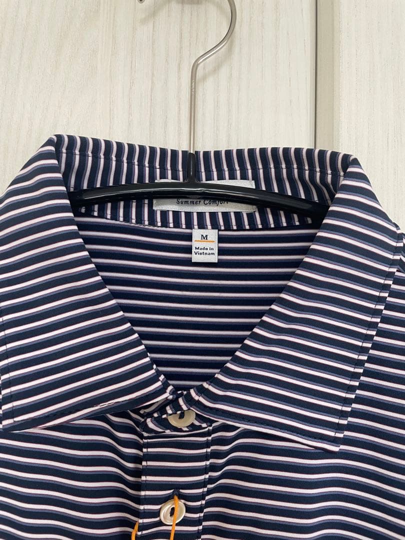 【新品タグ付】PETER MILLAR M 紺 ゴルフ UPF50