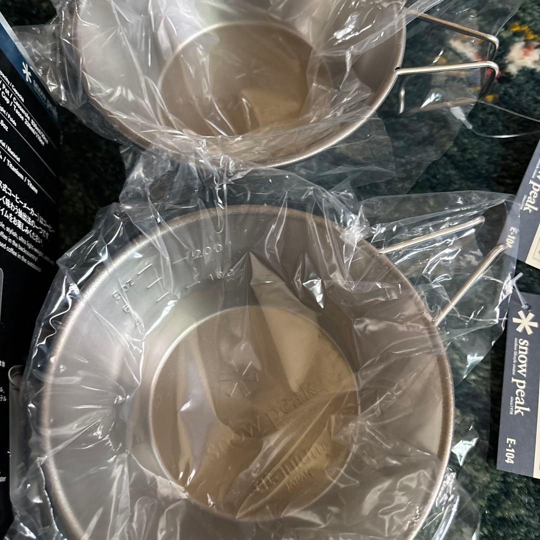 ⭐️専用⭐️スノーピーク　チタンカフェプレスとシェラカップ　　2個セット