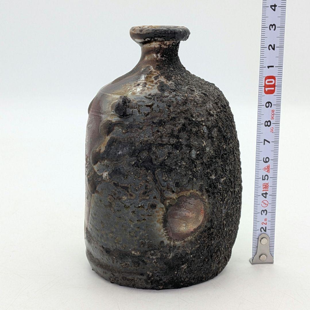 備前焼 窯変徳利 合箱合布 酒器 とっくり 食器 容器 一輪挿し花入 花器 花瓶