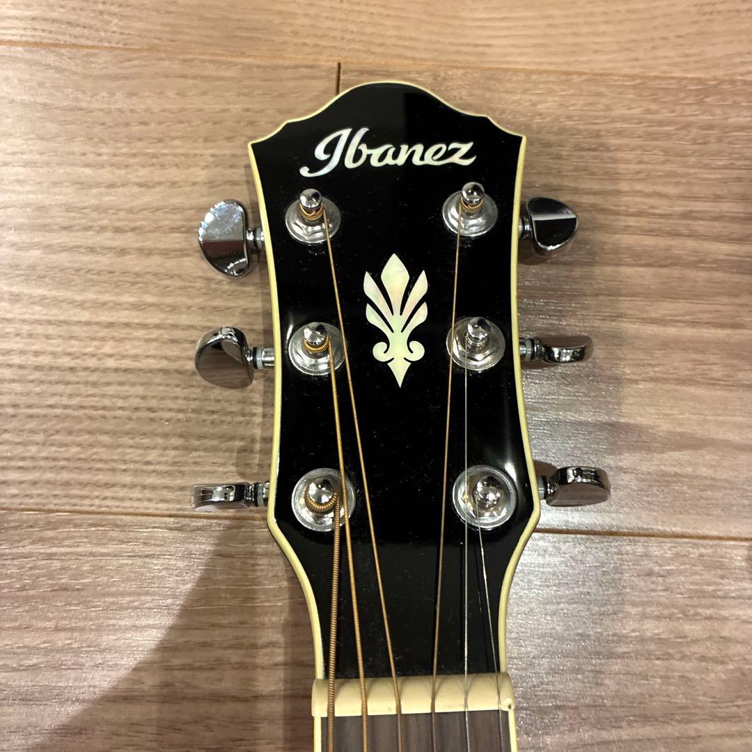 美品 Ibanez アイバニーズ エレアコ AEG10II 黒 ギター おまけ付