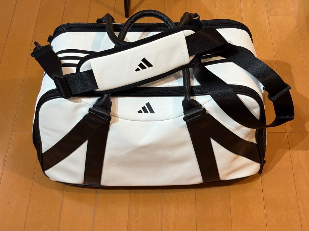 【美品】adidas golf ボストンバッグ ホワイト