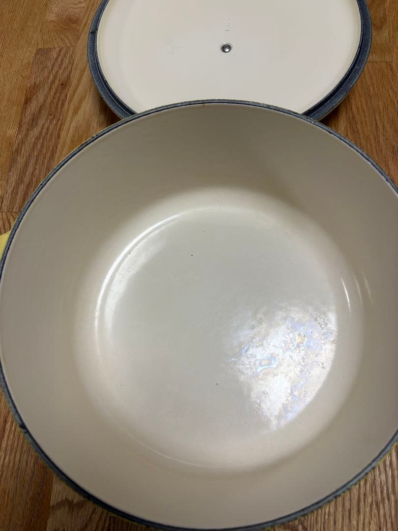 LE CREUSET イエロー 両手鍋24センチ