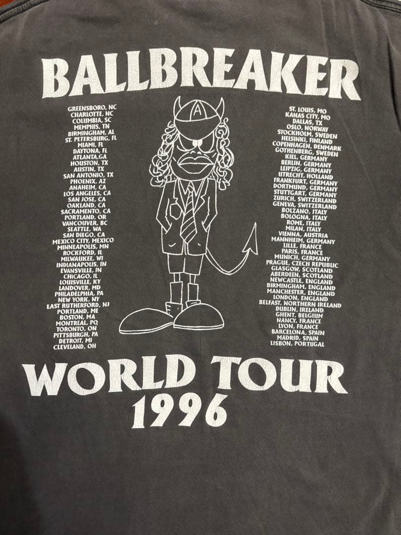 90'S ACDC BALLBREAKER WORLD TOUR Tシャツ XL
