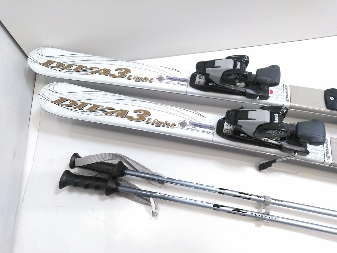 レディーススキー4点セット ハート ディーバ3 148cm ブーツ25cm ◇