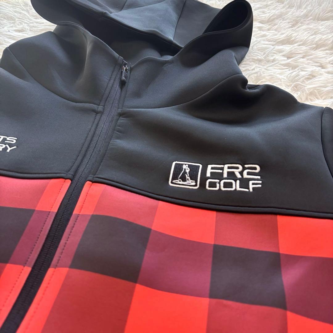 FR2 ゴルフ ジャケット パーカー チェック ジップ ブルゾン