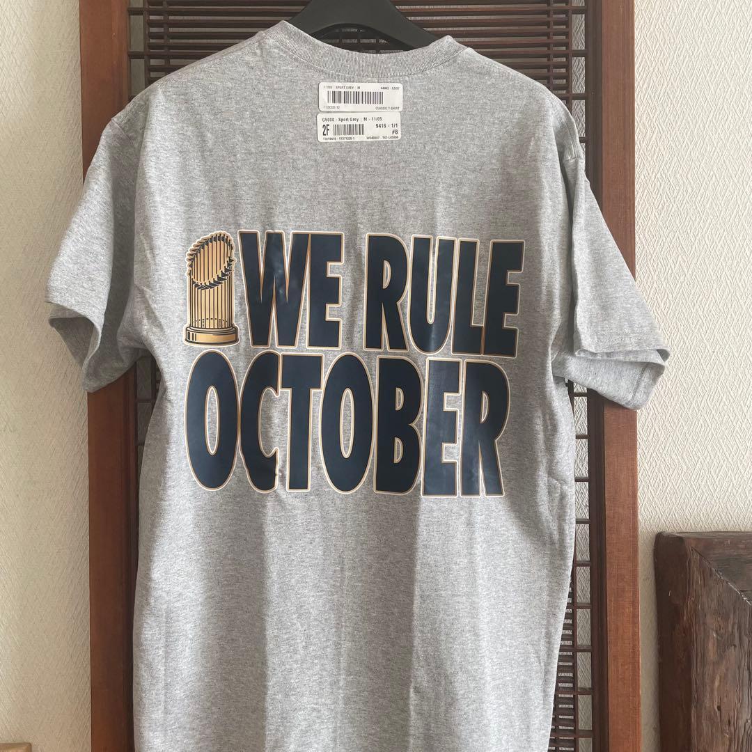 ドジャース ワールドシリーズ 2025 優勝記念ビッグロゴ Tシャツ Mサイズ