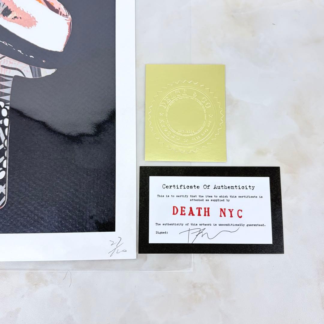 DEATH NYC ジョーダン 限定100枚 現代アート 直筆サイン