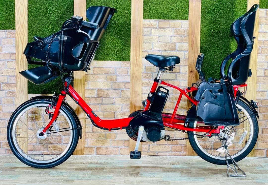 値上直前レッド系 パナソニック 子供乗せ電動アシスト自転車 H2759