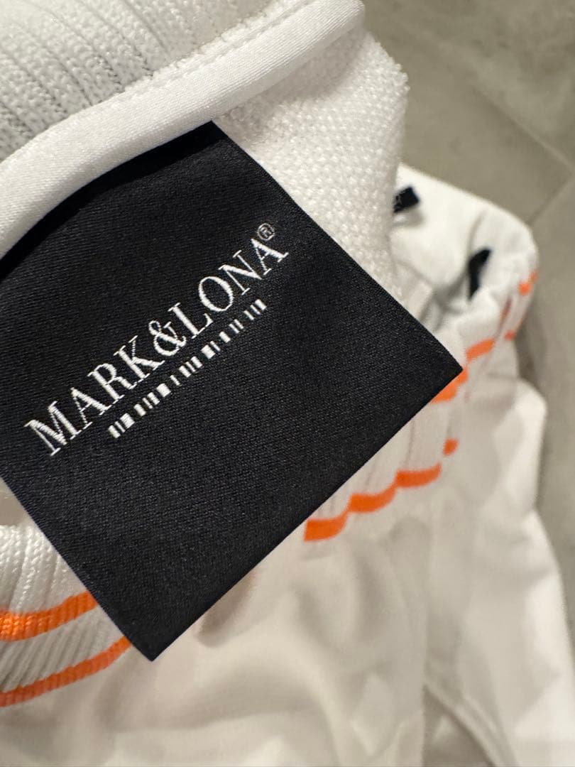 【美品】現行品　MARK & LONA メンズゴルフパンツ 46(M) ホワイト