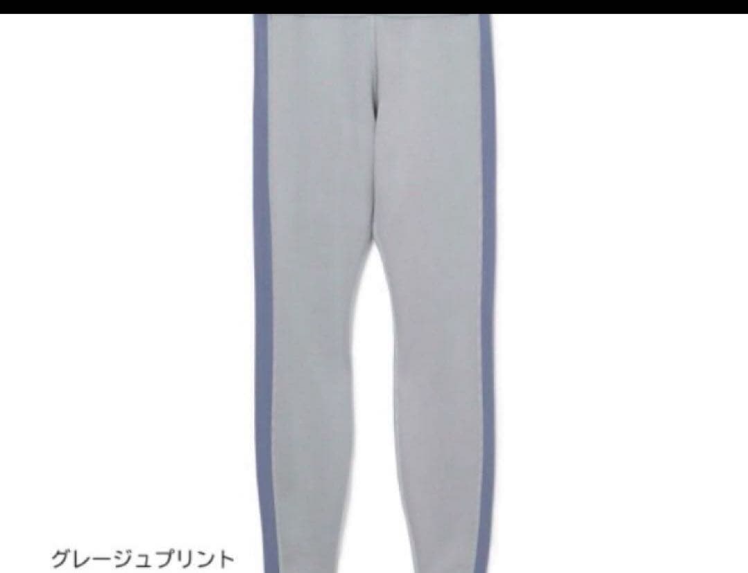 ⭐︎タグ付未使用⭐︎M⭐︎ チャコット　リバーシブルレギンス　（グレージュプリント）