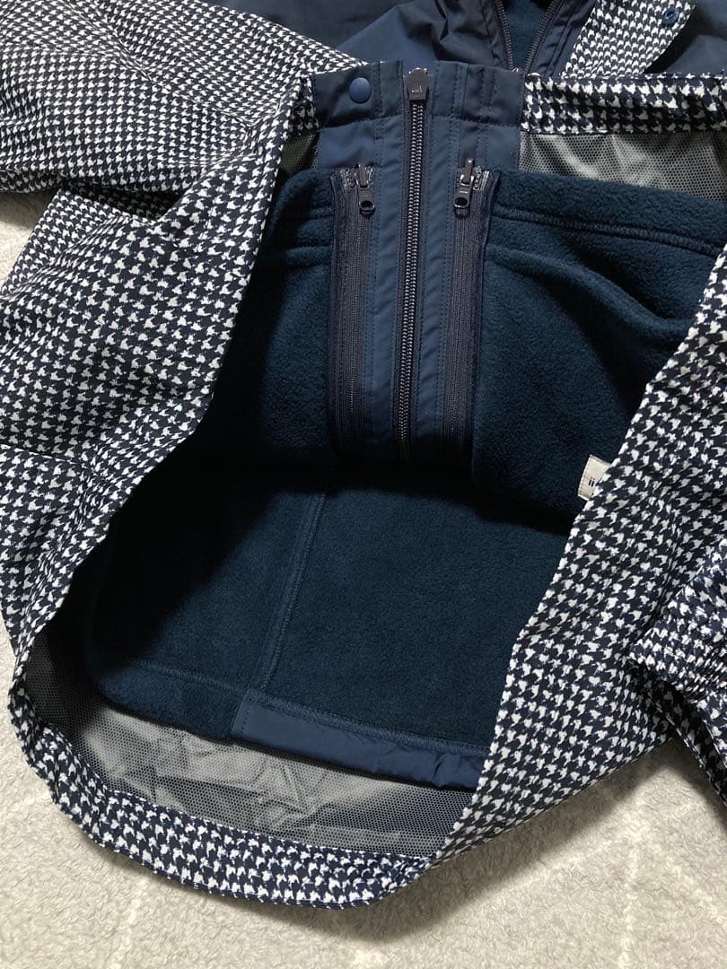 新品 ジャックバニー ラミネートタフタ+フリース 3WAYブルゾン(4)M/紺