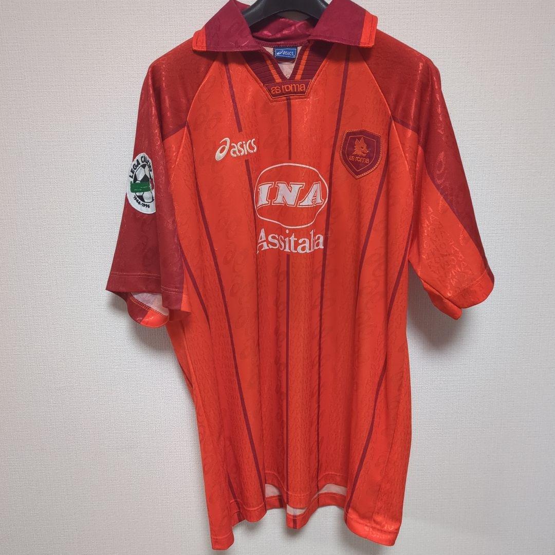 正規品　1996-97 アシックス ローマ　イタリア製　リーガカルチョパッチ