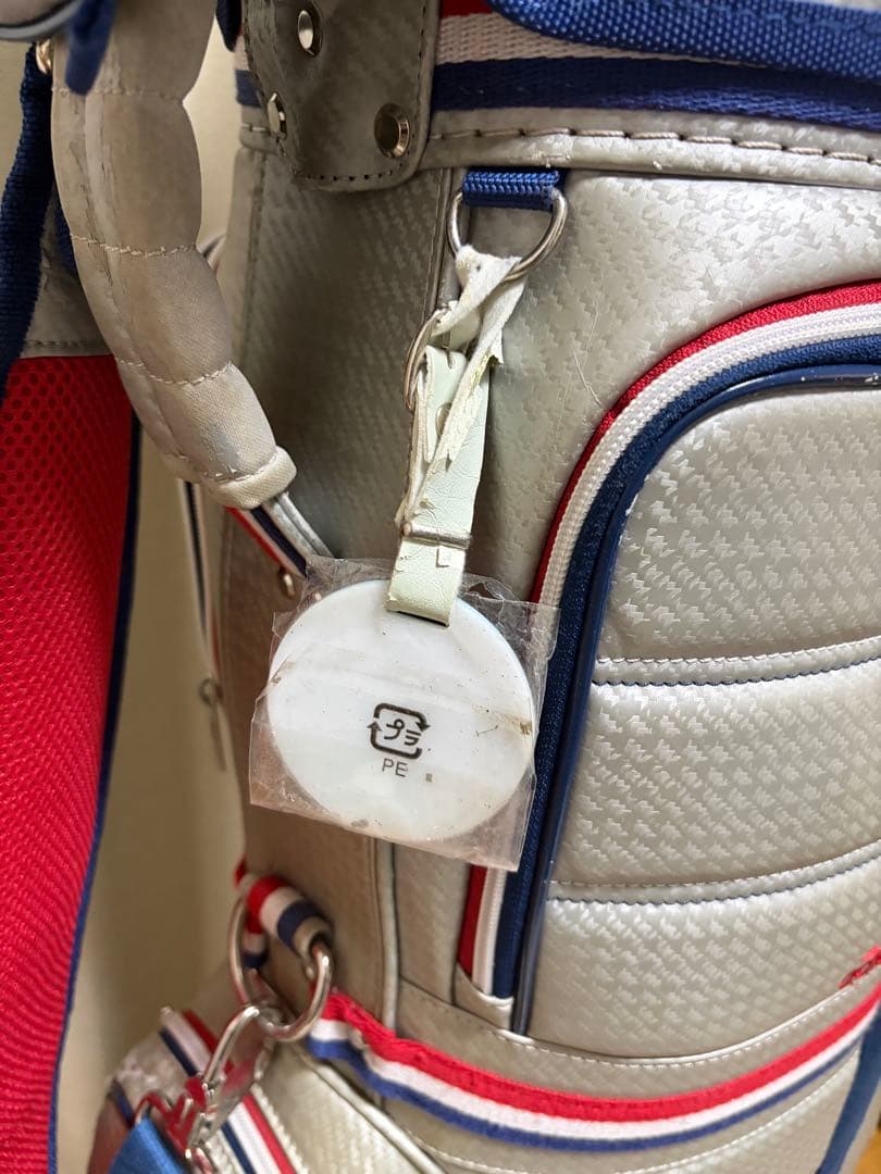 adidas ゴルフバッグ シルバー　アディダス　キャディバッグ