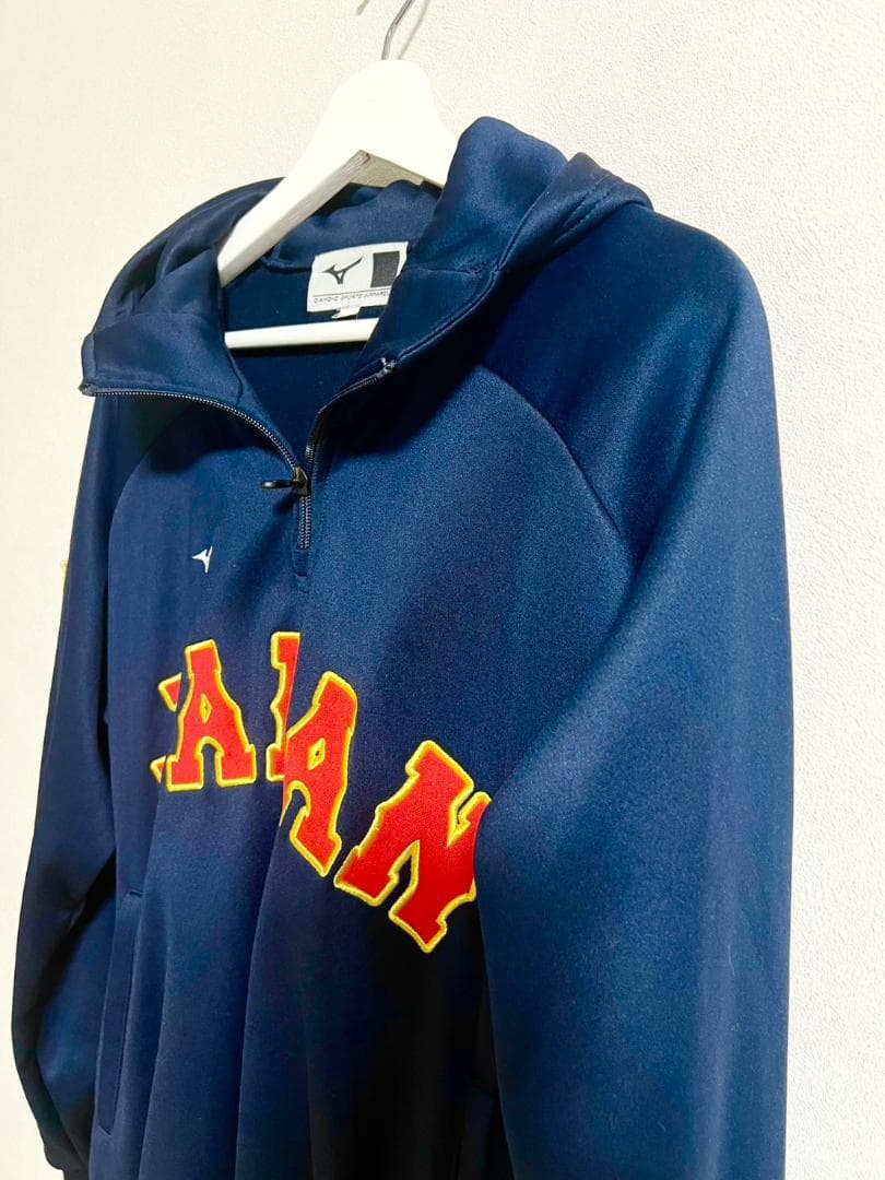 【くぼくぼ】美品 Mizuno ミズノ WBC 侍JAPAN パーカー