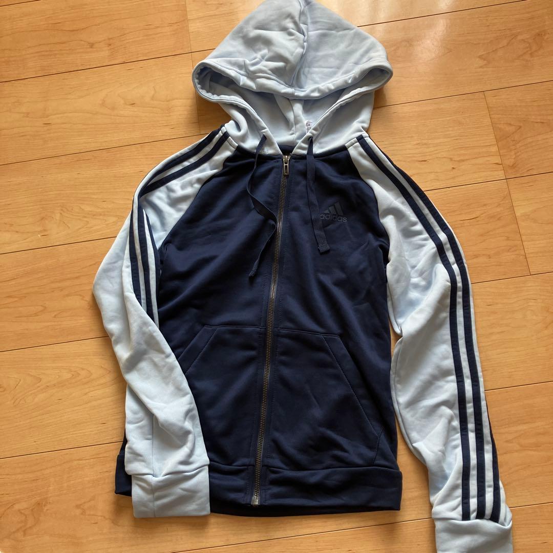 adidas ジャージ上下セット ネイビー/ライトブルー