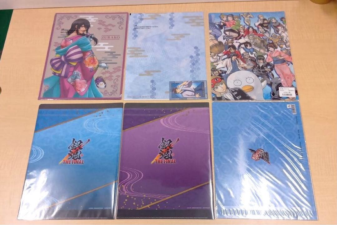 ❶①銀魂 一番くじ カフェ クリアファイル 下敷きなど まとめ売り