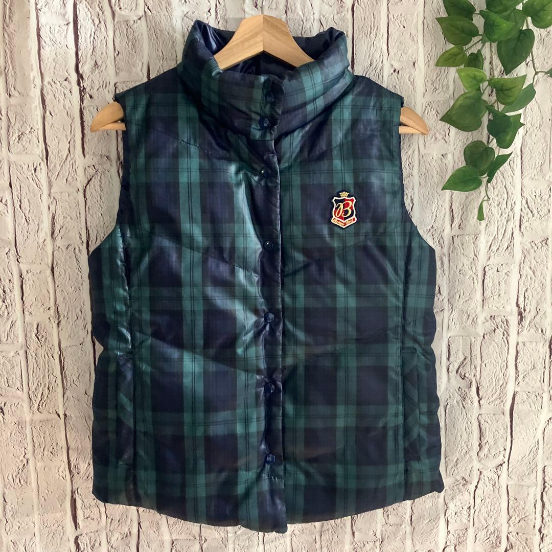 BEAMS GOLF（ビームスゴルフ）リバーシブルチェックダウンベスト L