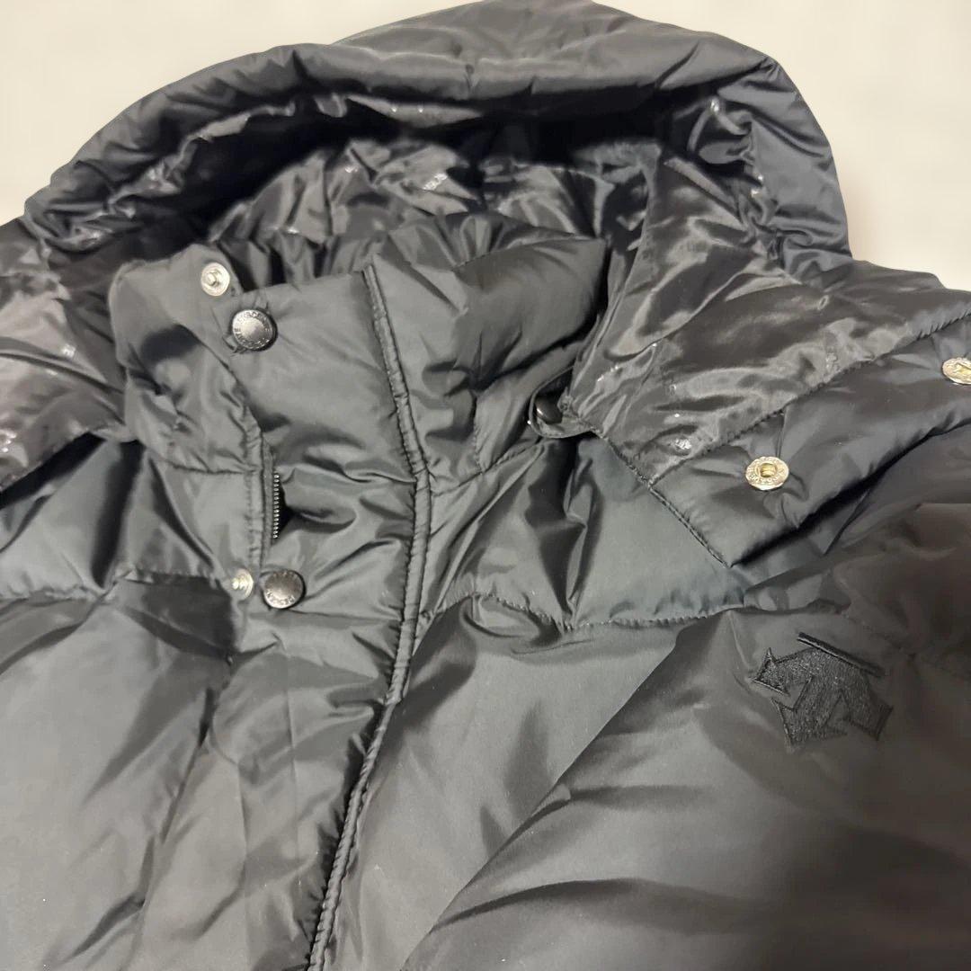極美品　DESCENTE スーパーロングダウンコート メンズ Sブラック