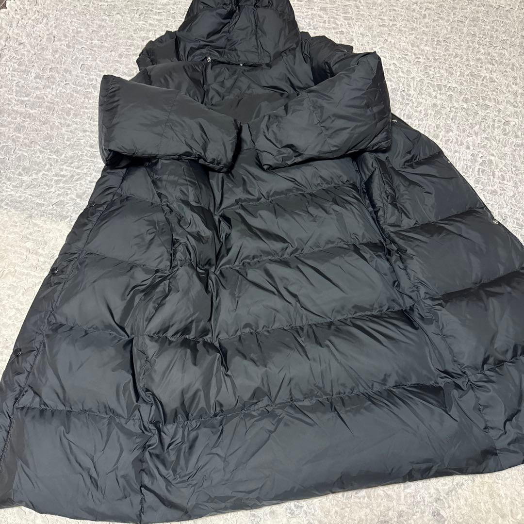 極美品　DESCENTE スーパーロングダウンコート メンズ Sブラック