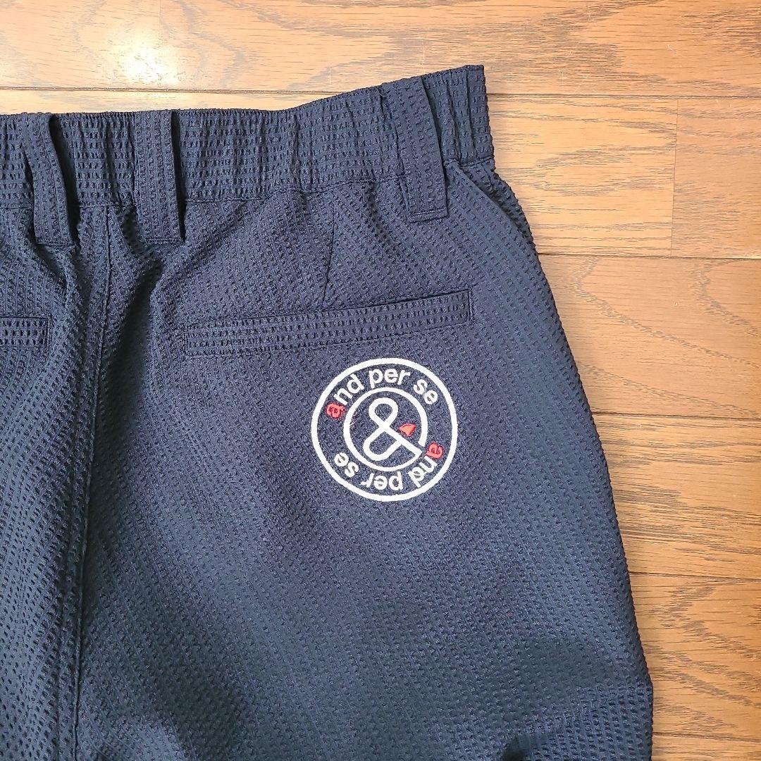 <<美品>>and per se 春夏メンズ シアサッカーパンツ