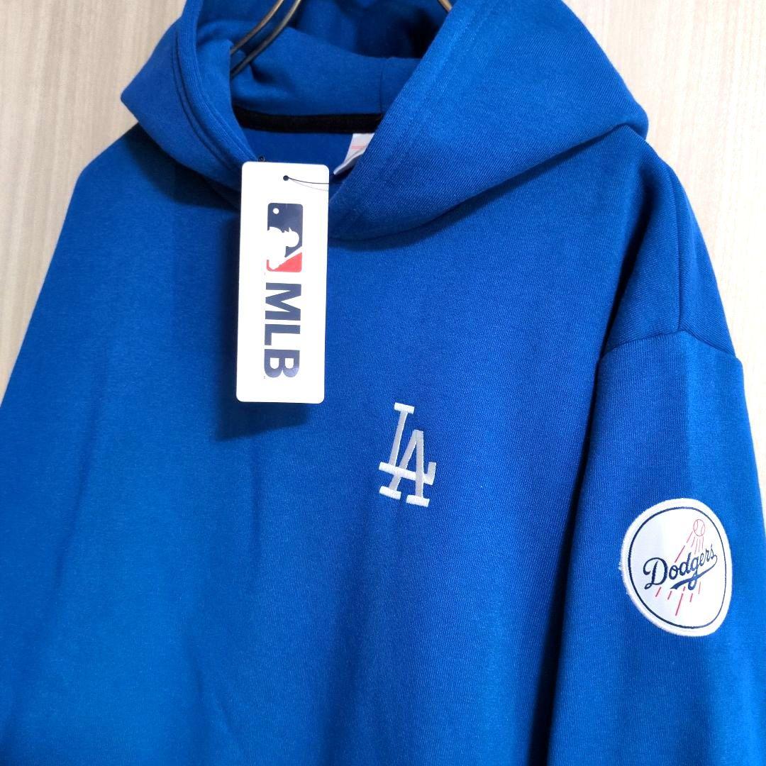 【値下】170 ドジャース　MLB　大谷　ロゴワッペン　ビッグロゴ　パーカー