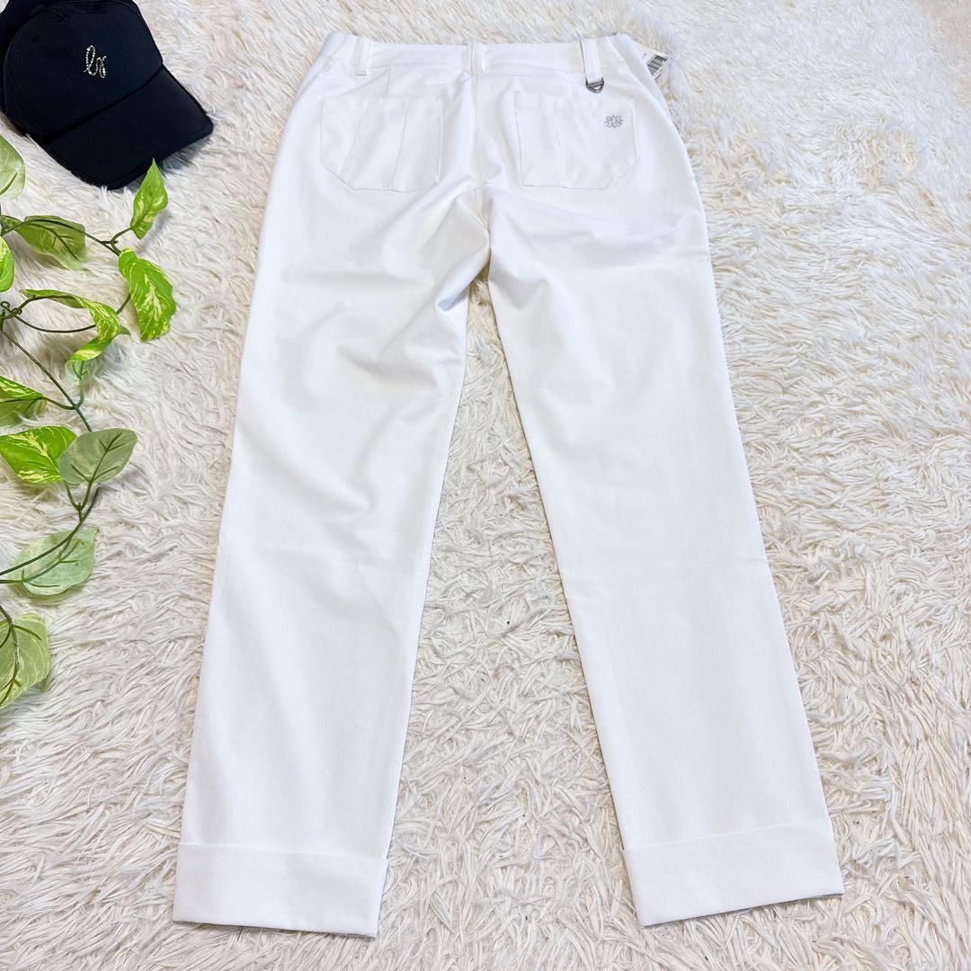 【セントアンドリュース】新品タグ付 ストレッチパンツ ホワイト M レディース