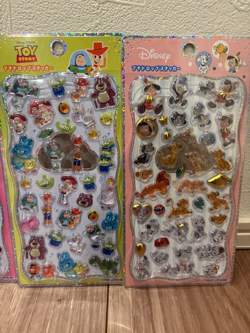 正規品　ディズニープチドロスティッカー 4枚セット