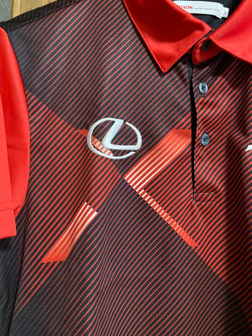 Srixon ポロシャツ 赤黒 メンズ　レクサス松山英樹デザイン