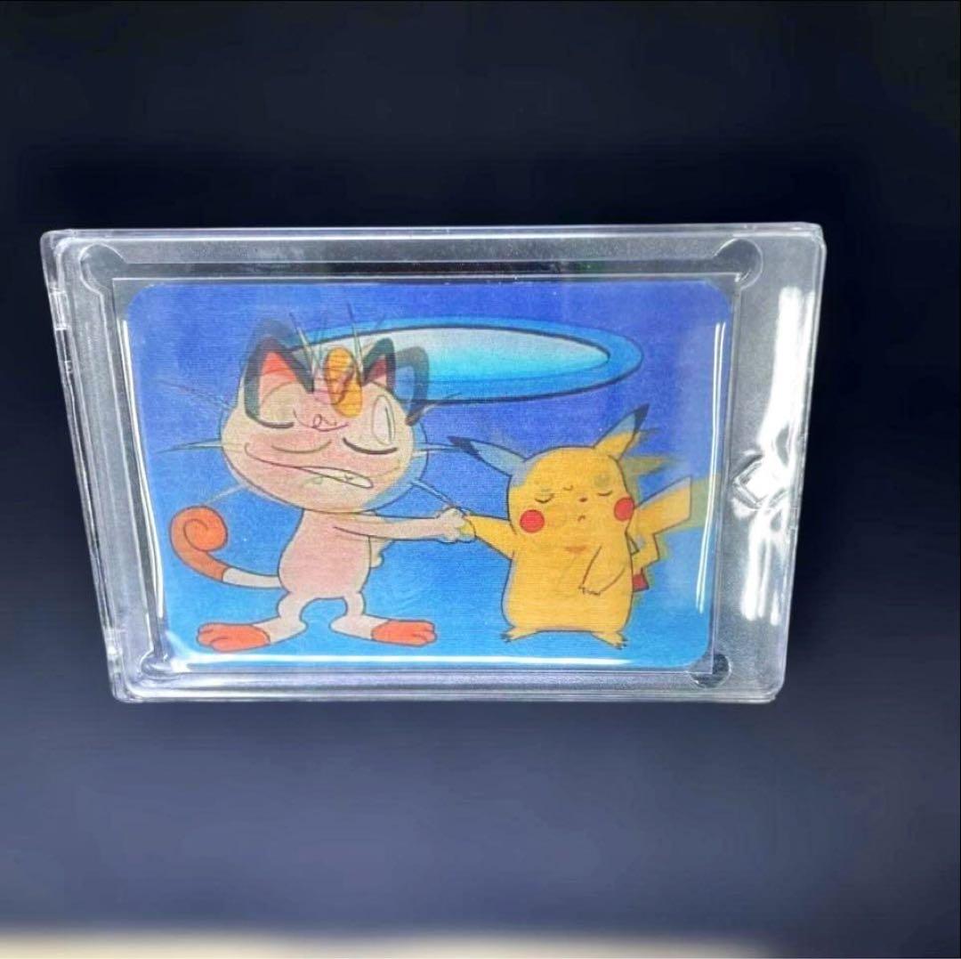 【超希少】ポケモン 3Dカード ピカチュウ＆ニャース Viz Video 当時物