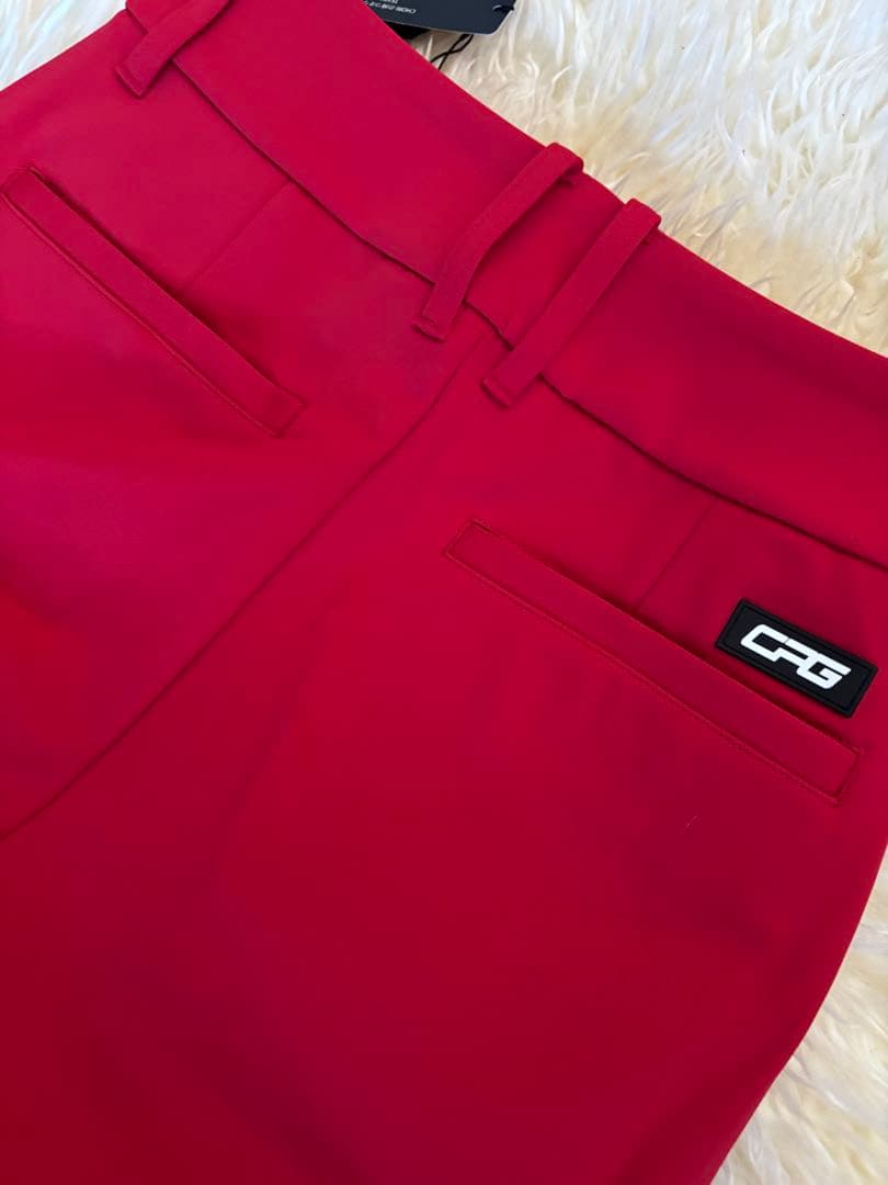 新品タグ付き⭐︎直営店限定カラー！CPG ハイストレッチフレアパンツ　レッド