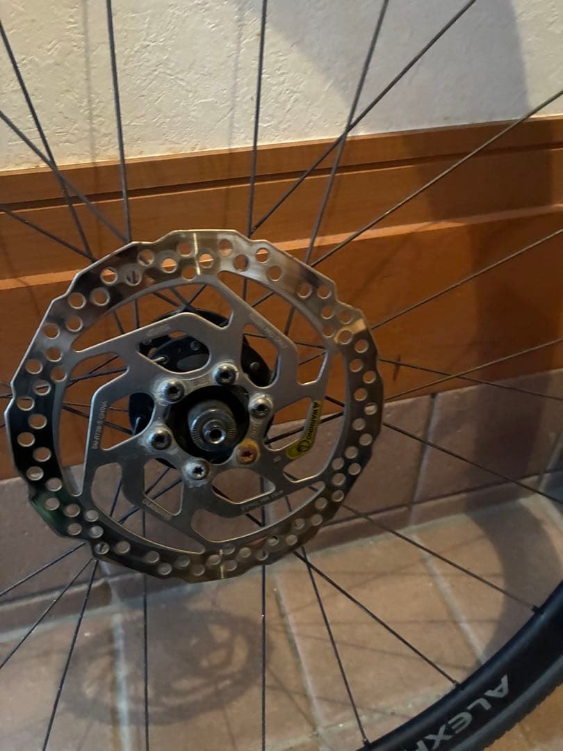 ロードバイク用ホイール　ALEX RXD3 前輪ディスクブレーキ　ビアンキ