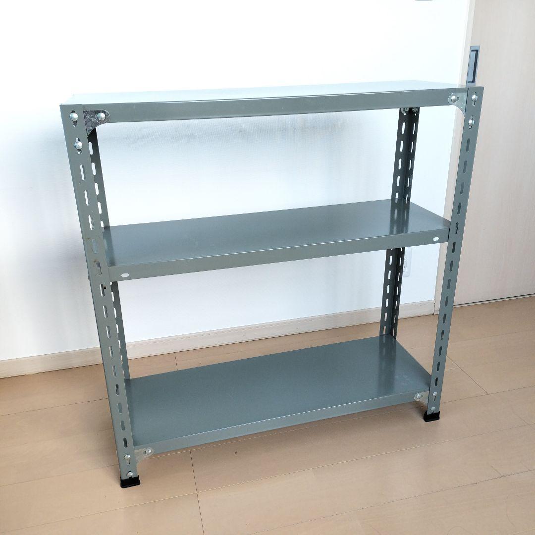 D&DEPARTMENT 工業用スチールシェル 3段 グレー