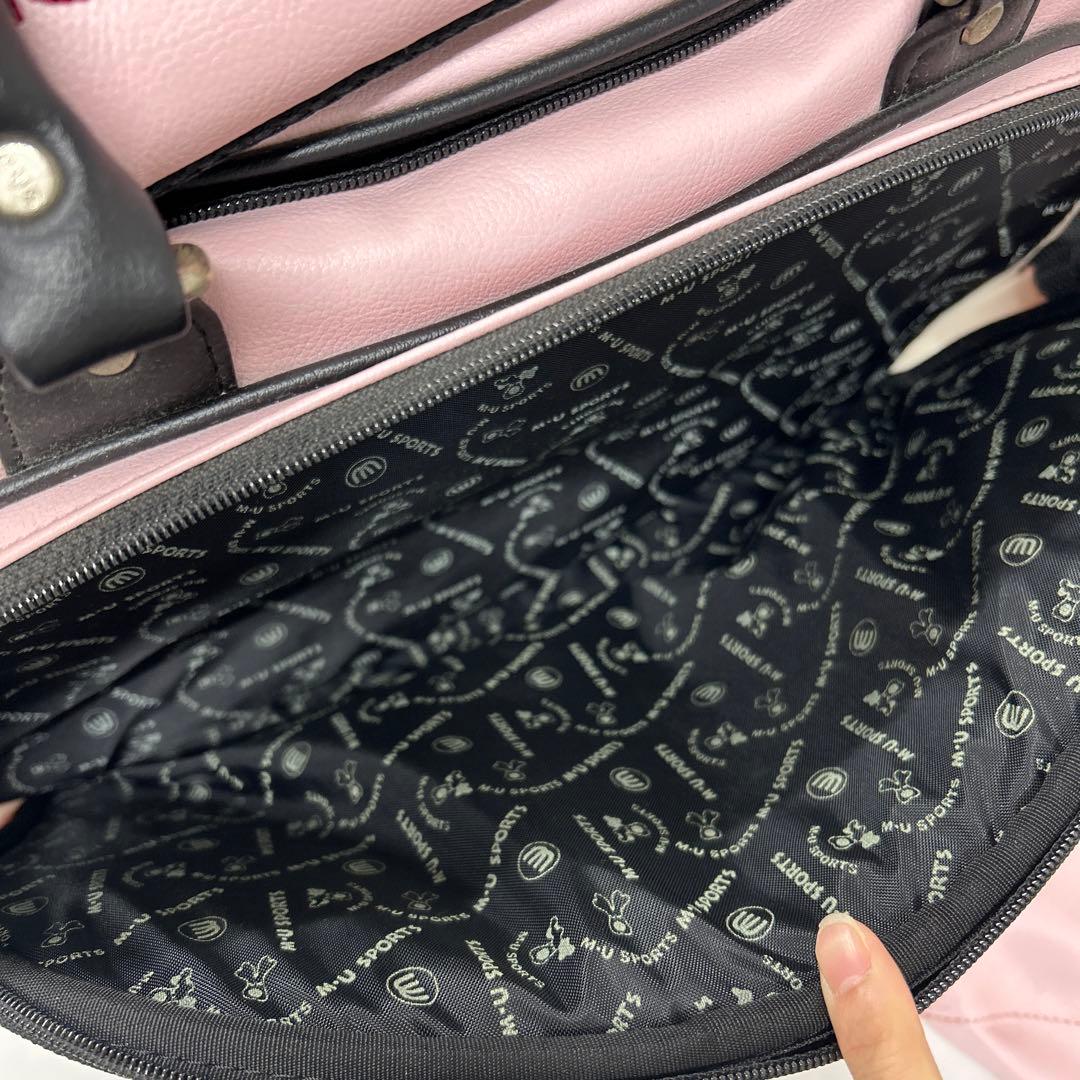 ミエコウエサコ M.U SPORTS ゴルフボストンバッグ シューズバッグ
