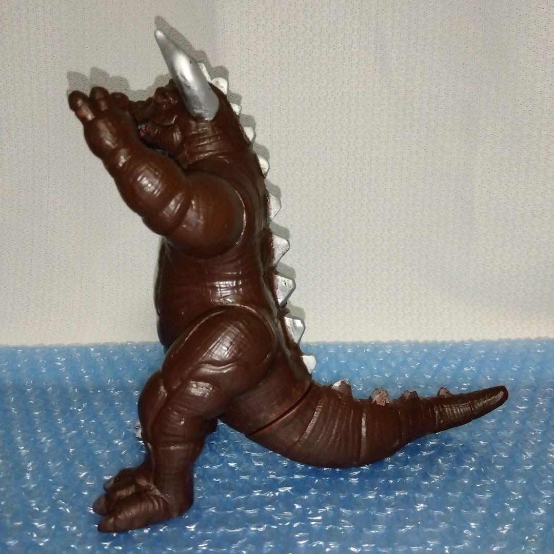 詳細不明　二本角怪獣　ソフビ　無版権　パチ　オリジナル怪獣