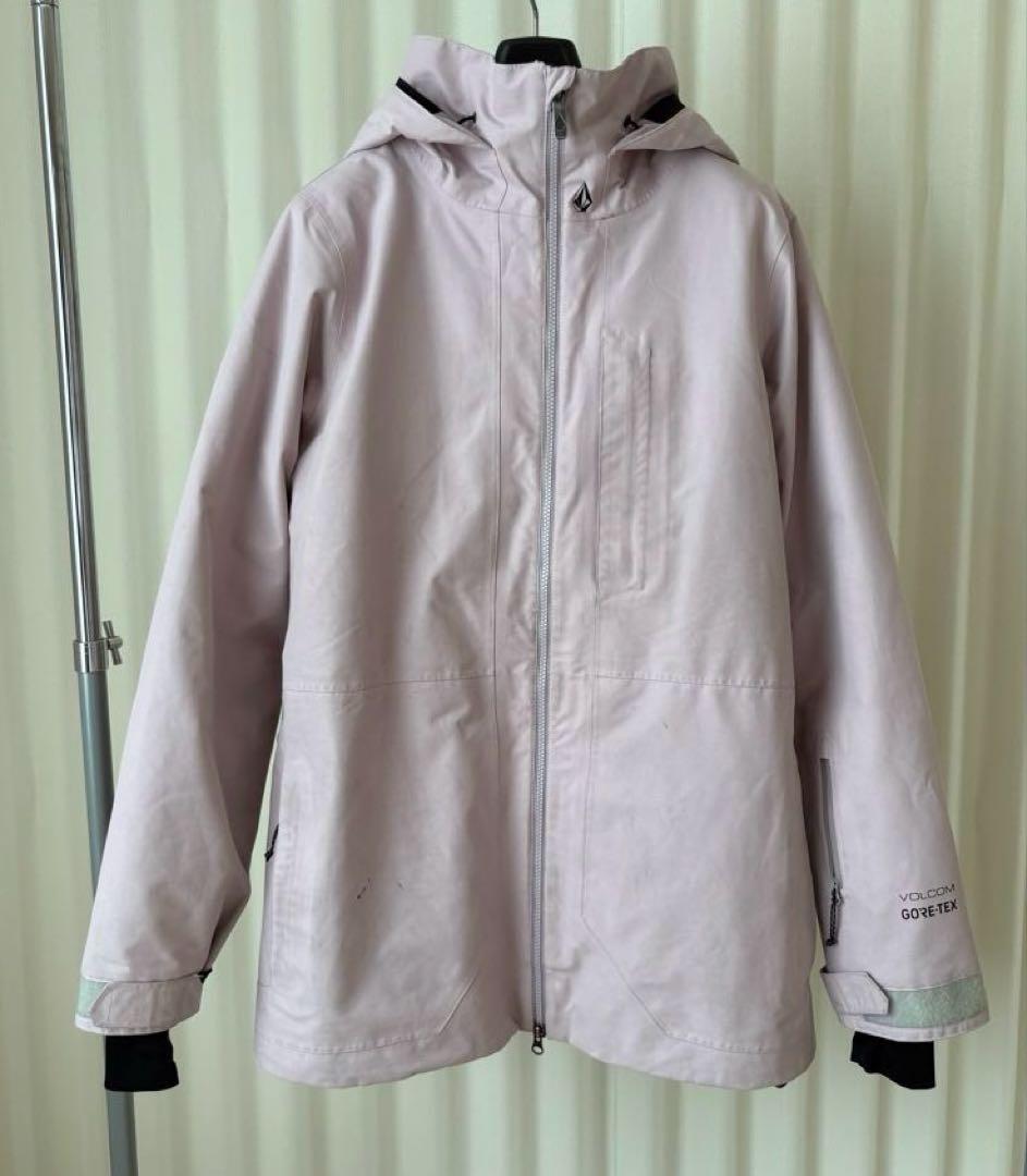 お値下VOLCOM GORE-TEXスノボウェア上下セット(M・L)豹柄ライナー