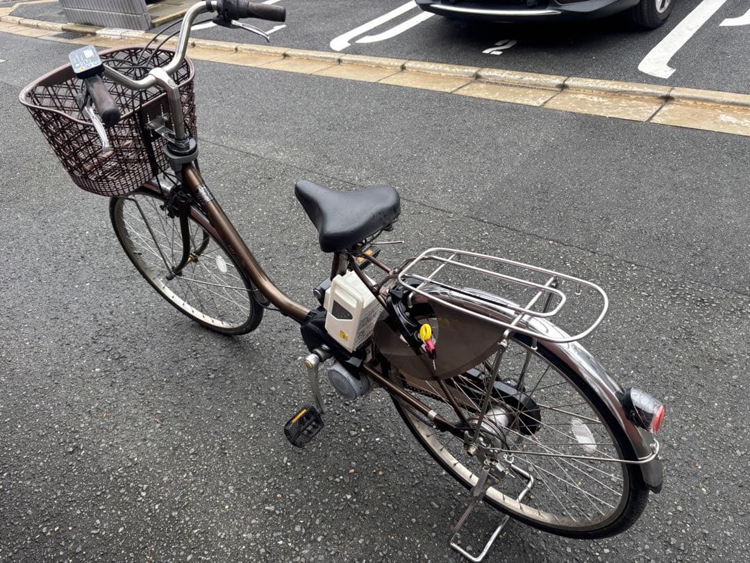 古着Panasonic 電動アシスト自転車 ブラウン