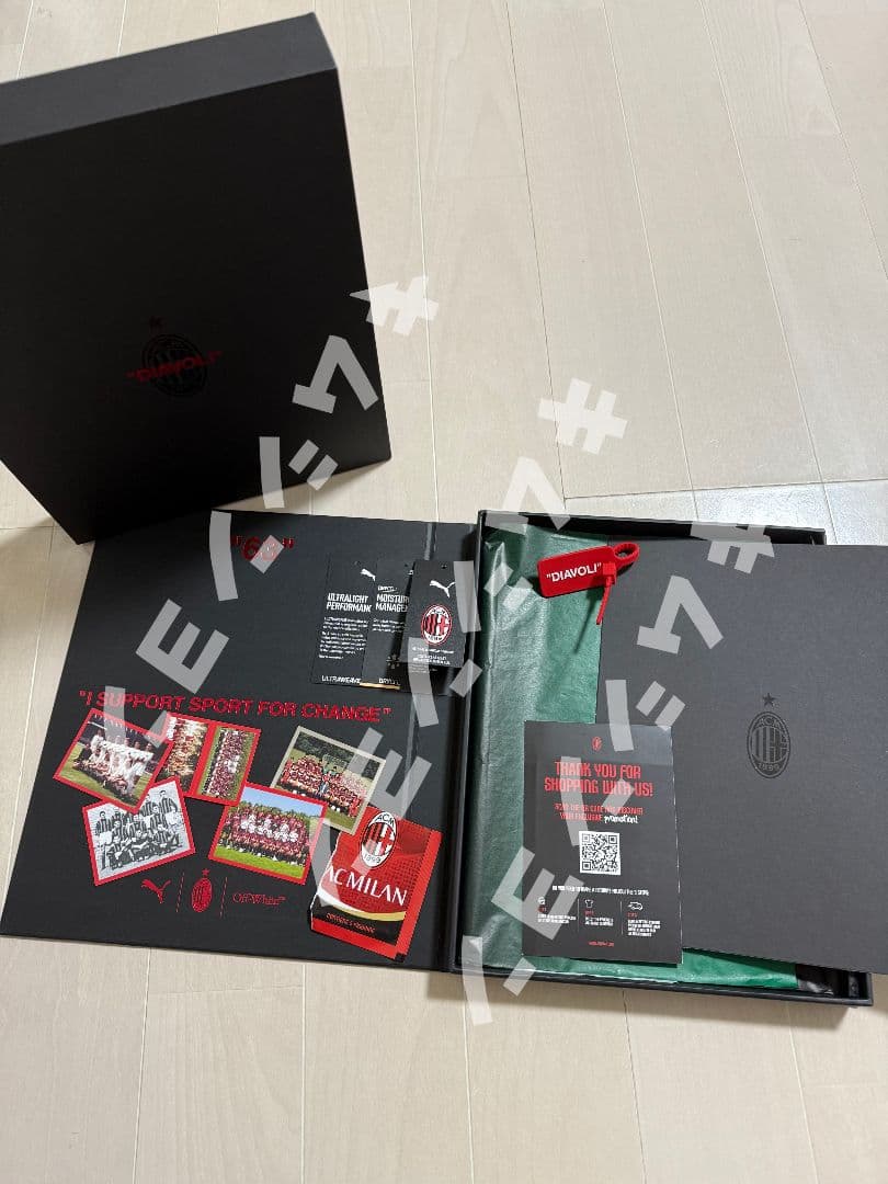 【箱付き正規品】24-25puma×OffWhite AC Milan4th