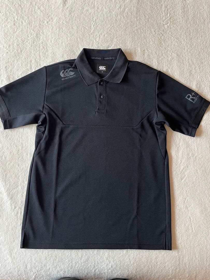 canterbury R+ RUGBY PLUS ポロシャツ 黒
