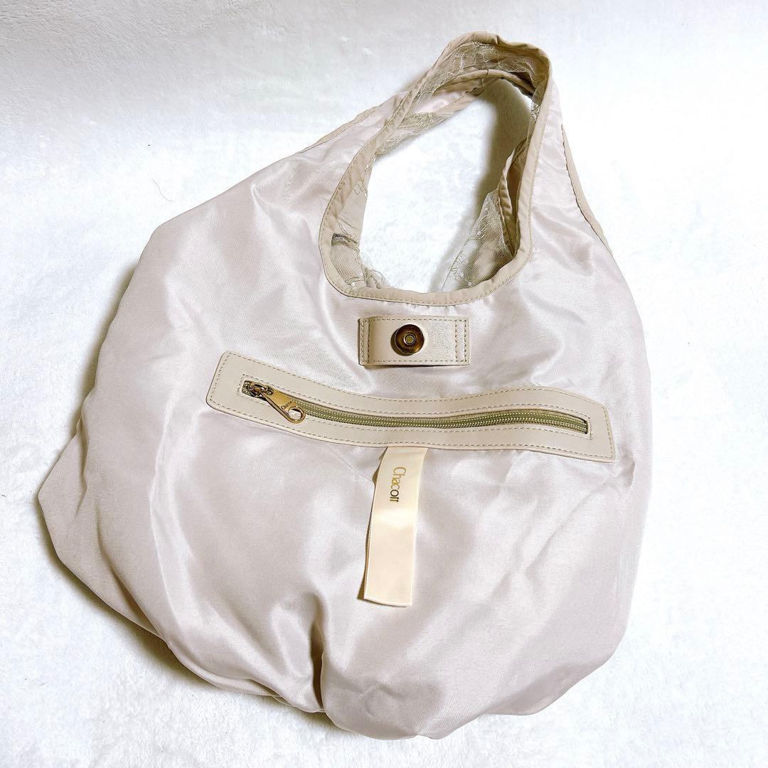 JAL限定品✨️Chacott チャコット チュチュバッグ トートバッグ 総レース