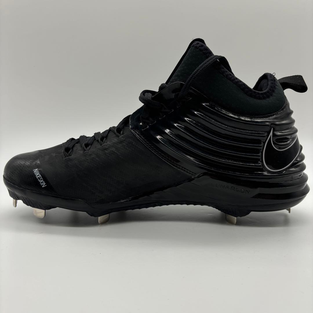 NIKE トラウト 野球 スパイク ブラック 黒 金具 28㎝ ミドルカット