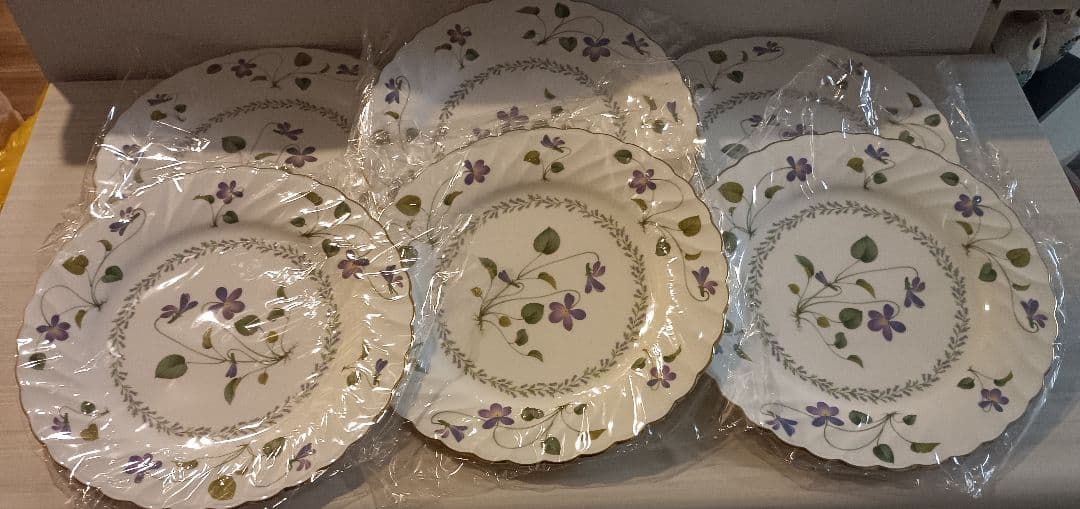 Noritake バイオレットディナープレート6枚セット