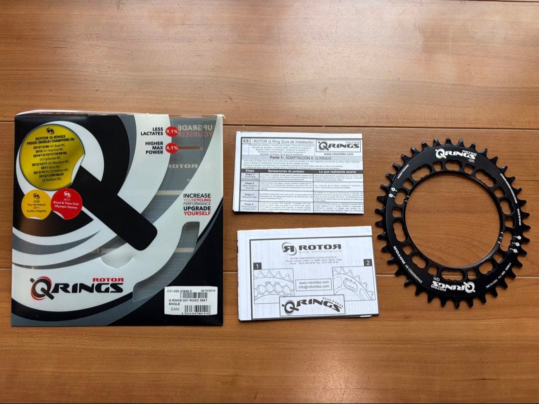 ROTOR Q-Rings QX 38t シングル PCD110 11s