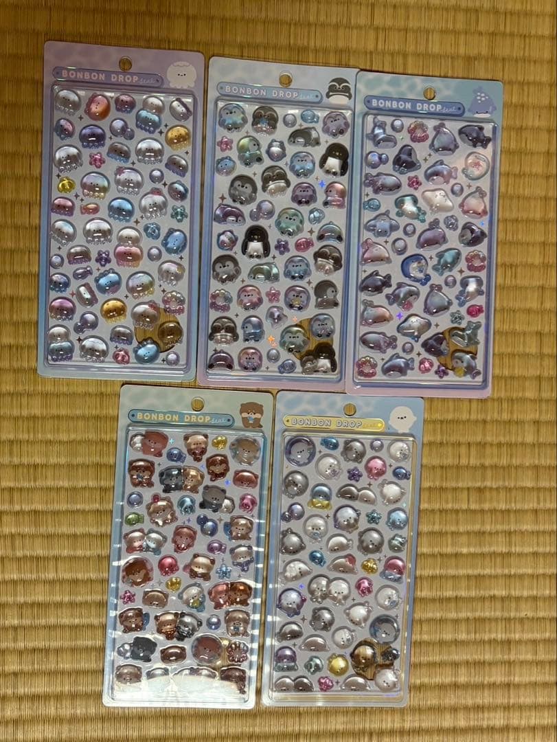ボンボンドロップシール正規品　5種セット