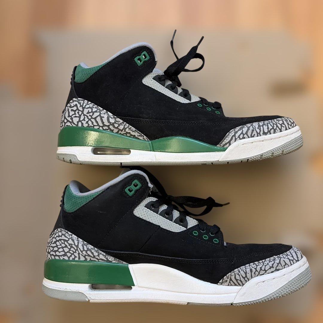 シューズ(男性用) Nike Air Jordan 3 \"Pine Green\"