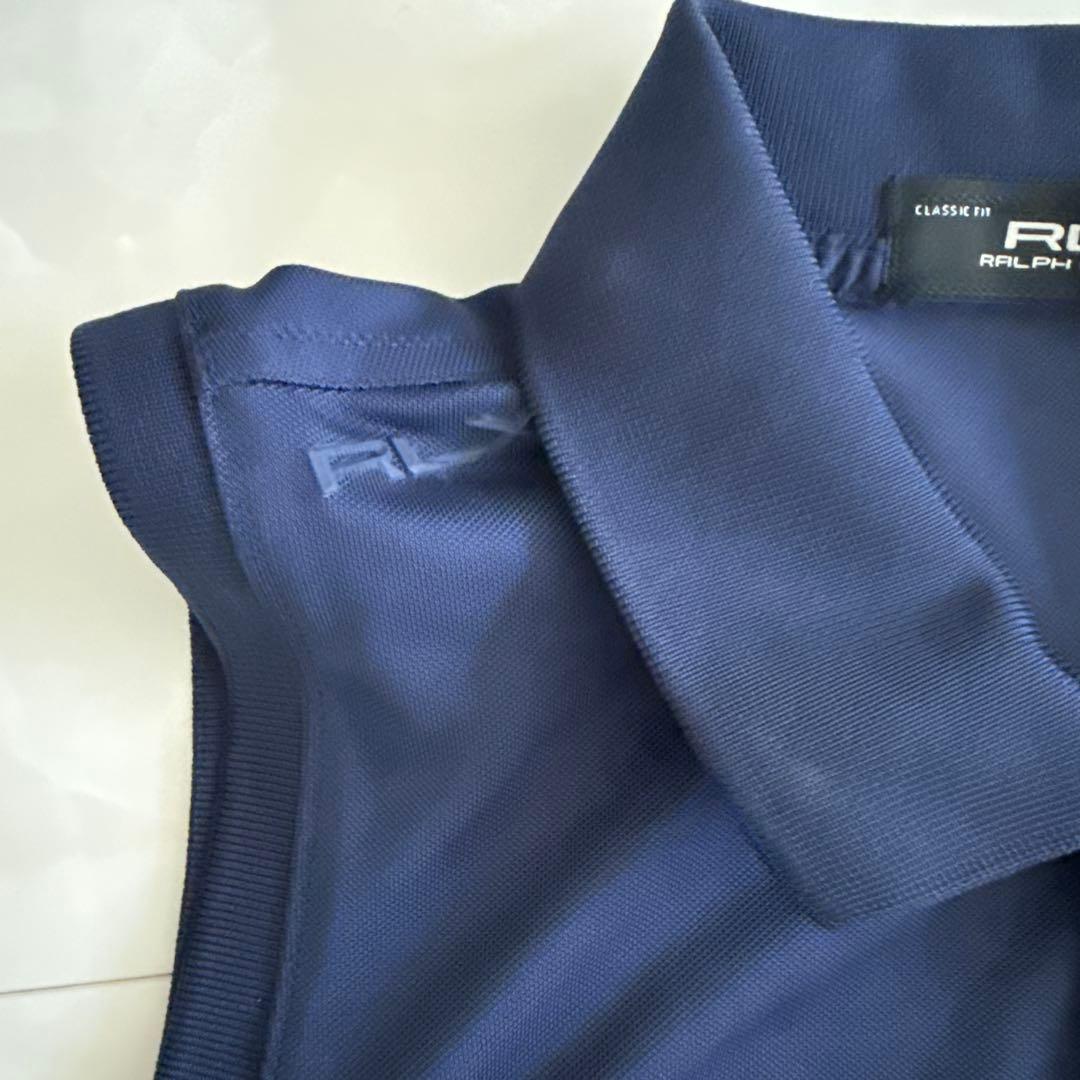 RLX RALPH LAUREN ノースリーブポロシャツ XS ネイビー