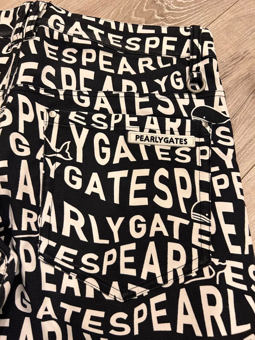 PEARLY GATES ロゴプリントパンツ