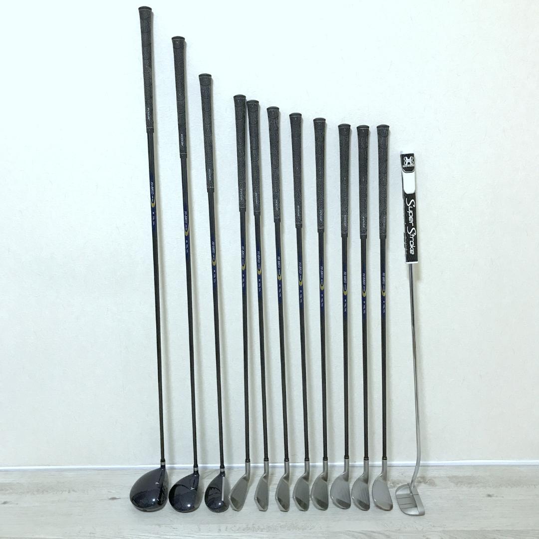 【良品】メンズ フルセット ダンロップ HI-BRID XXIO 12本 ゴルフ
