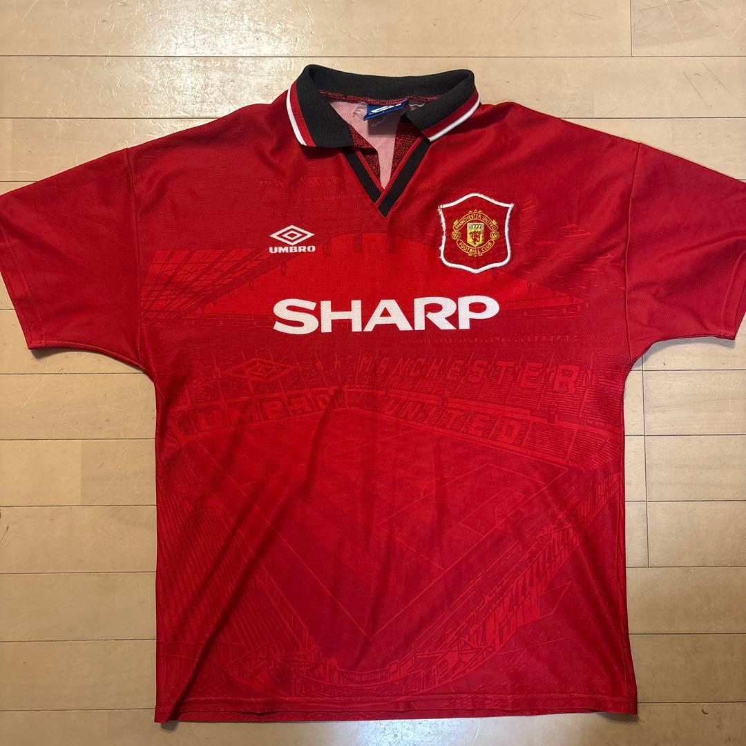 90'sマンチェスター・ユナイテッド UMBRO Lサイズ ゲームシャツ